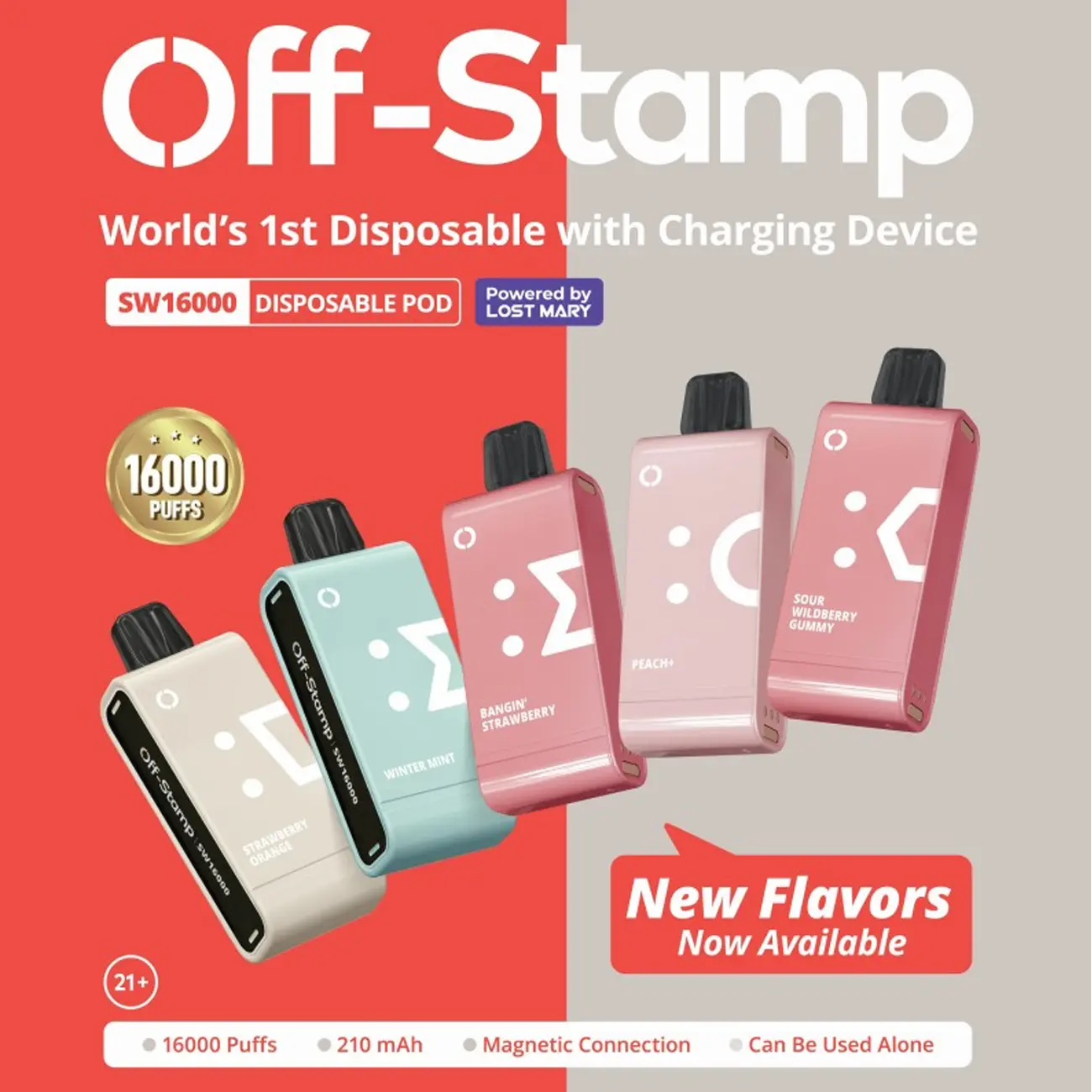 Off-Stamp SW16000 Disposable Prefilled Pod (Not Include Battery) - 16,000 Puffs - NICEPRO.US
